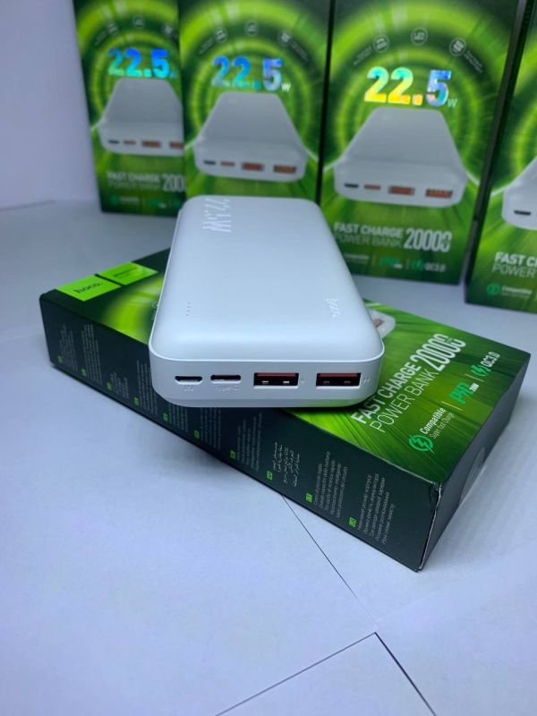 Hoco J101 20000 mAh 22.5w 2 USB 1 type-c 1 micro usb швидке заряджання
