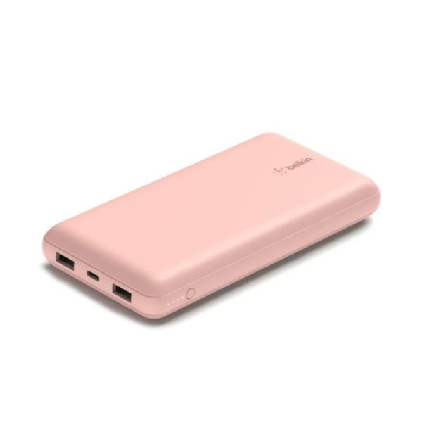 Belkin 20000 mAh 15W Dual USB-A USB-C Rose Gold