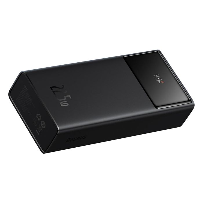 Baseus 30000 mAh 22.5WStar-Lord Digital Display 2xUSB/Type-C/microUSB швидка зарядка чорний (PPXJ080101