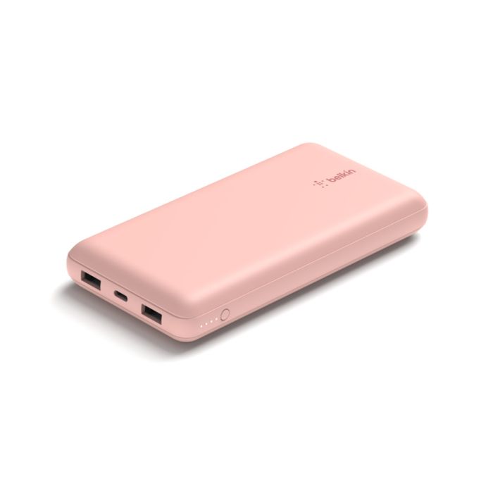 Belkin 20000 mAh 15W Pink with USB-A to USB-C Cable (BPB012BTRG)