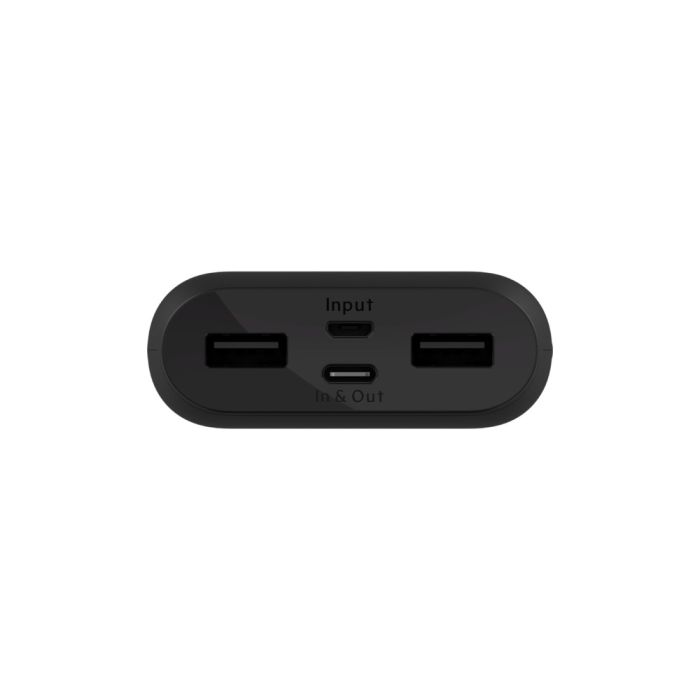 Belkin 10000 mAh, 15W USB-C IN/OUT, MICROUSB IN, USB-A OUT, black