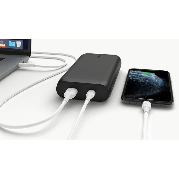 Belkin 20000 mAh, 30W, PD, USB-A, USB-C, black