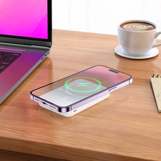 Hoco J109 PD20W Easy Wireless Fast Charging 5000 mAh Білий