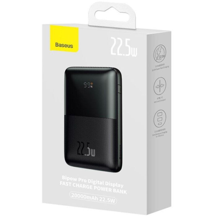 Baseus Bipow Pro Digital Display 22.5W 20000 mAh (PPBD03000) (Black) (183054)