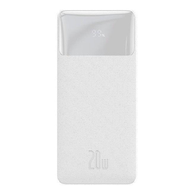 Baseus 20000 mAhBipow PPDML-M02 2USB Type-C PD QC 20W 3A White S