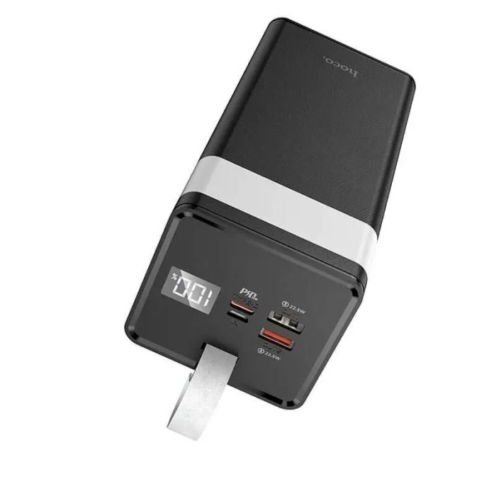 Hoco Powermaster J86A 50000 mAh з функцією настільної лампи, чорне S