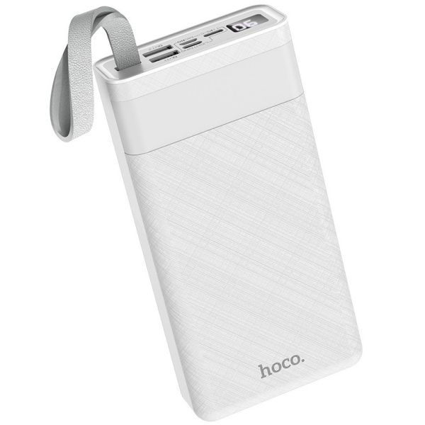 портативне зарядне Power Bank HOCO J73 30000mAh 2USB White S