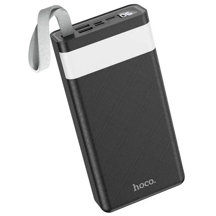 Hoco J73 30000 mAh 2USB, Type-C, Lightning, 2A, чорне S