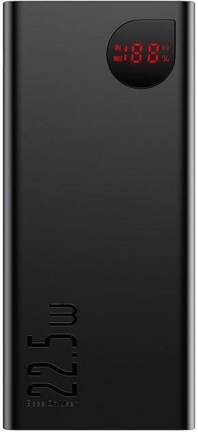 Baseus Adaman Metal Digital Display 20000 mAh 22.5W Black (PPAD070101)