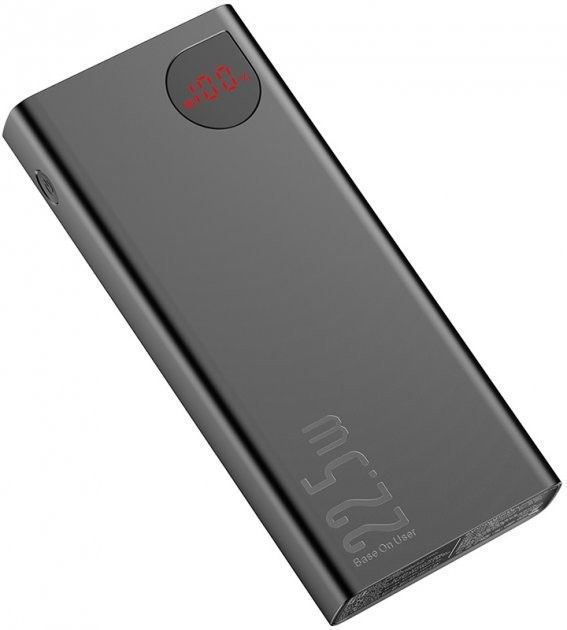 Baseus Adaman Metal Digital Display 20000 mAh 22.5W Black (PPAD070101)