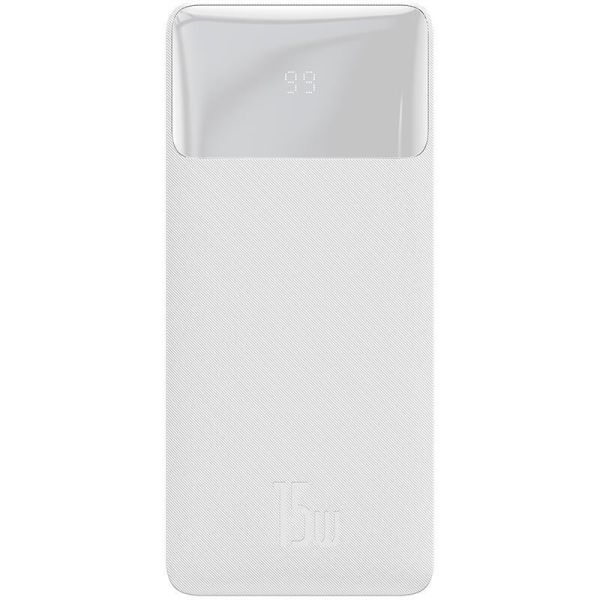 Універсальна мобільна батарея Baseus Bipow Digital Display 15W 30000mAh White (PPDML-K02) Sava Family