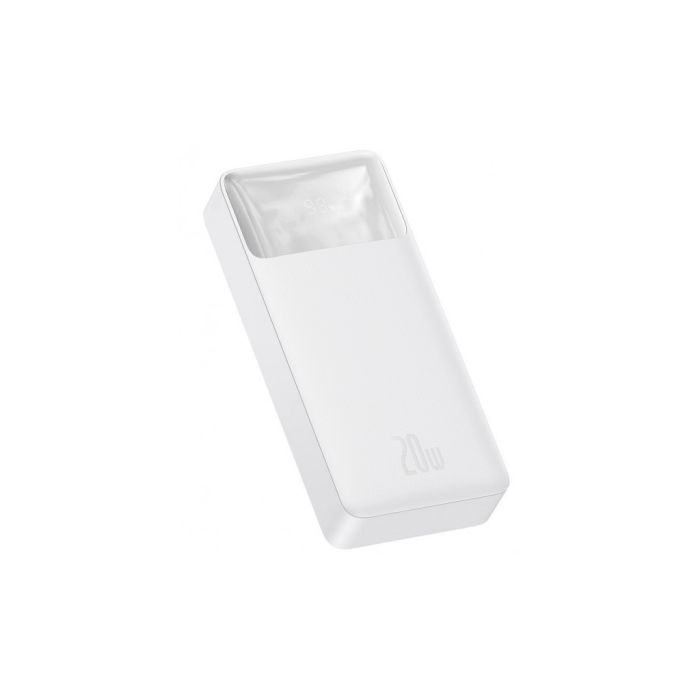 Baseus Bipow 20000 mAh, PD/20W, QC3.0/USB-C, 2USB-A/3A(max.), white (PPDML-M02)