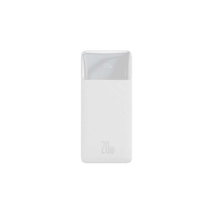Baseus Bipow 20000 mAh, PD/20W, QC3.0/USB-C, 2USB-A/3A(max.), white (PPDML-M02)
