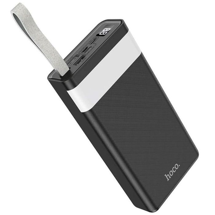 Hoco 30000 mAh з LED дисплеєм та ліхтариком/J73 Чорний / зарядний пристрій