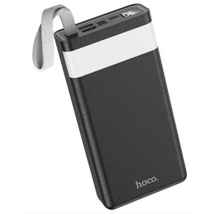 Hoco 30000 mAh з LED дисплеєм та ліхтариком/J73 Чорний / зарядний пристрій