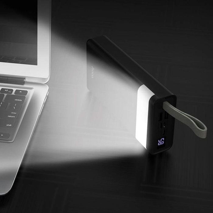 Hoco 30000 mAh з LED дисплеєм та ліхтариком/J73 Чорний / зарядний пристрій