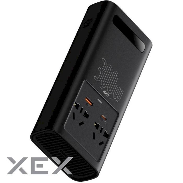 Baseus IGBT автомобільний інвертор Power Inverter 300W 220V CN/EU 12V/220V 300W (CGNB010101)