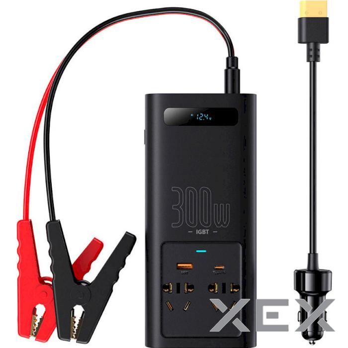 Baseus IGBT автомобільний інвертор Power Inverter 300W 220V CN/EU 12V/220V 300W (CGNB010101)