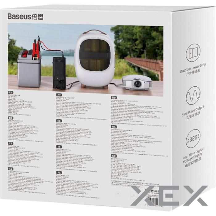 Baseus IGBT автомобільний інвертор Power Inverter 300W 220V CN/EU 12V/220V 300W (CGNB010101)
