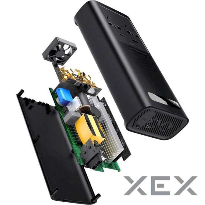 Baseus Super Si автомобільний інвертор 12V/220V  Power Inverter 500W 220V CN/EU (CGNB000101)