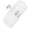 Hoco J116 Pocket із цифровим дисплеєм iP 5000 mAh USB/Type C White