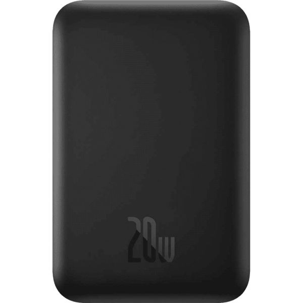 Зовнішній акумулятор Baseus Magnetic Bracket Mini Fast Charge Power Bank 6000mAh 20W Black (PPCX020001) [101227]