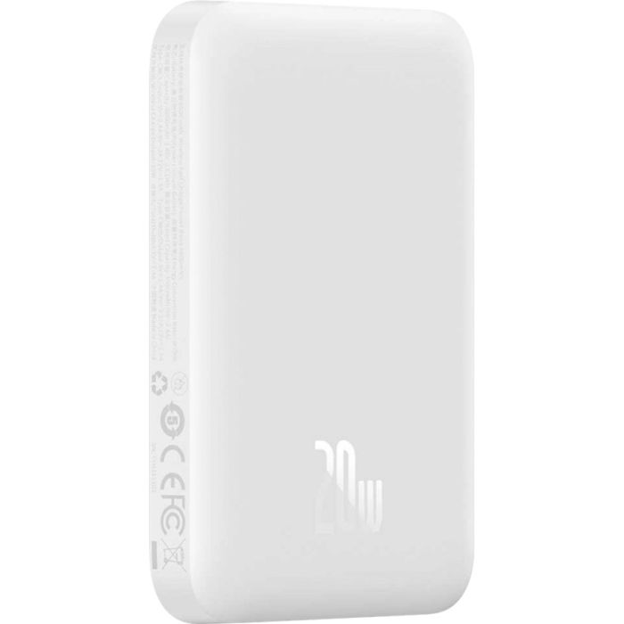 Baseus Magnetic Bracket Mini Fast Charge 6000 mAh 20W White (PPCX020002) [101228]
