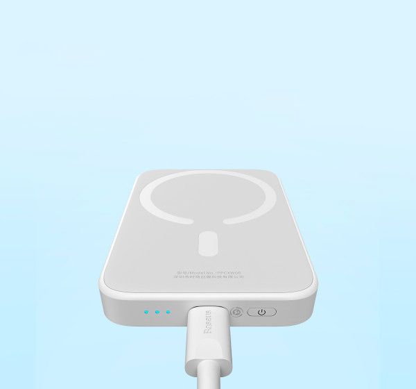 Baseus Magnetic Bracket Mini Fast Charge 6000 mAh 20W White (PPCX020002) [101228]
