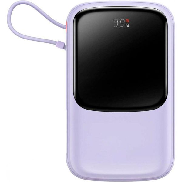 Зовнішній акумулятор Baseus Qpow Digital Display 10000mAh 15W Purple (PPQD050005) [101234]