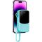 Baseus Qpow Digital Display 10000 mAh 15W Blue (PPQD050103) [101235]