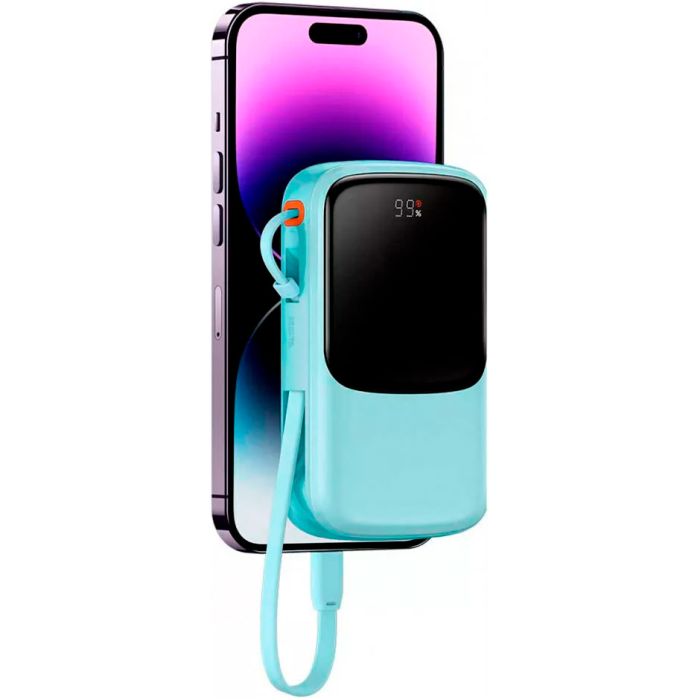 Baseus Qpow Digital Display 10000 mAh 15W Blue (PPQD050103) [101235]