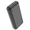 Hoco J101A Astute 22.5W 20000 mAh підтримує технології QC, FCP та AFC, USB Type C/MicroUSB Black