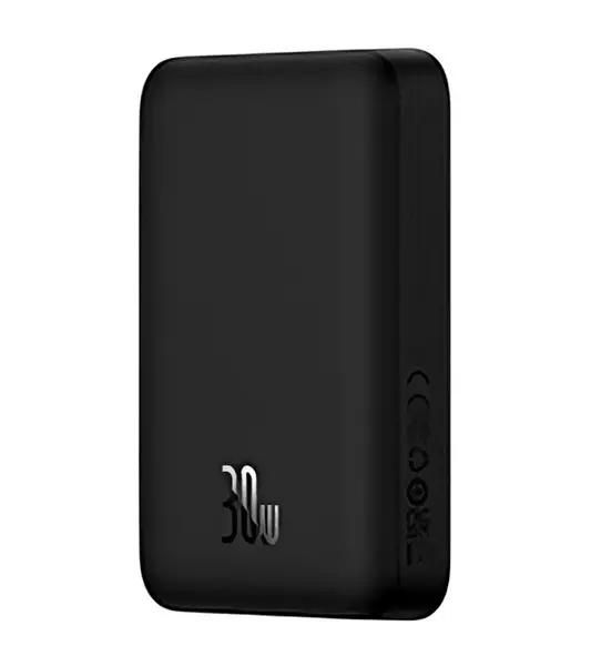 Повербанк з бездротовою зарядкою 10000mAh 30W Baseus Magnetic Mini Fast Charge MagSafe Type-C чорний (PPCX110201)