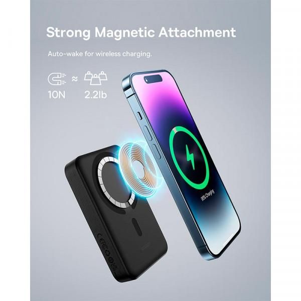 Baseus 10000 mAh 30WMagnetic Mini Fast Charge MagSafe Type-C чорний (PPCX110201)