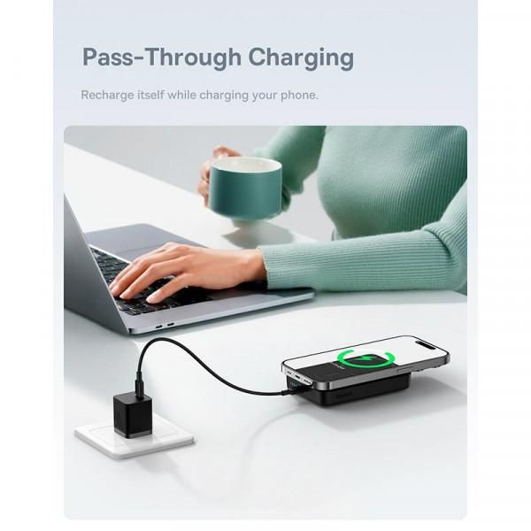 Baseus 10000 mAh 30WMagnetic Mini Fast Charge MagSafe Type-C чорний (PPCX110201)