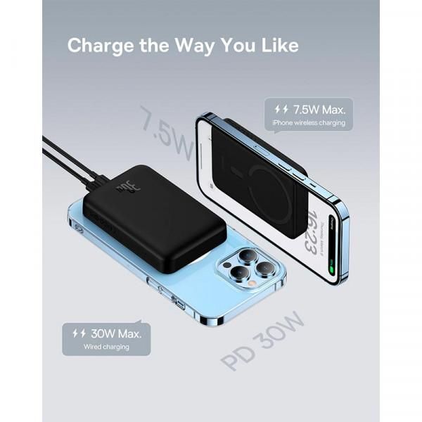 Baseus 10000 mAh 30WMagnetic Mini Fast Charge MagSafe Type-C чорний (PPCX110201)