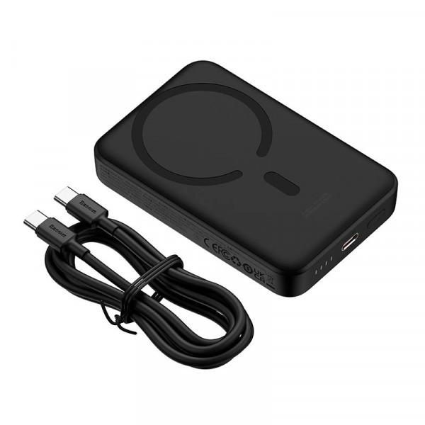 Baseus 10000 mAh 30WMagnetic Mini Fast Charge MagSafe Type-C чорний (PPCX110201)