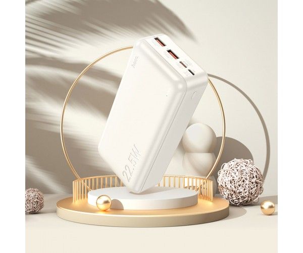 Hoco J101B Astute 22.5W fully compatible power bank(30000 mAh) White