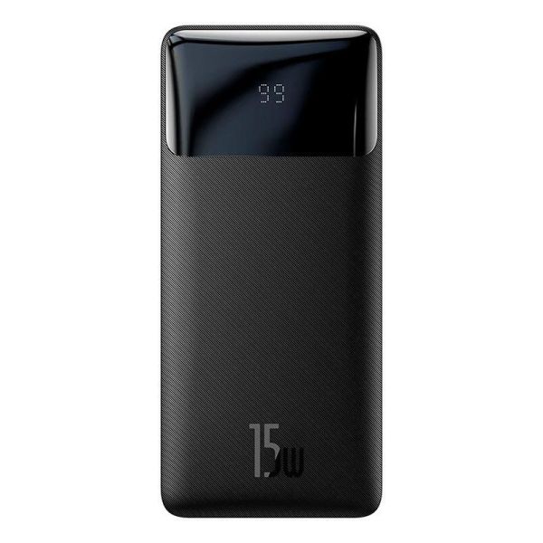 Зовнішній акумулятор BASEUS Bipow Digital Display Overseas 20000mAh 15W (PPBD050101) чорний