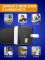 Hoco 40000 mAh потужний 2 USB, USB-C, Micro-USB/Type-C, із ліхтарем, швидка зарядка Quick Charge Чорний