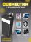 Hoco 40000 mAh потужний 2 USB, USB-C, Micro-USB/Type-C, із ліхтарем, швидка зарядка Quick Charge Чорний