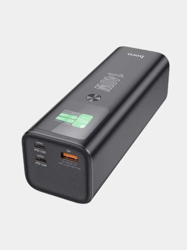 Hoco Electric PD140W 25000 mAh Q17 | 1USB/2Type-C, QC/PD3.1, 140W/5A| для ноутбука, телефону