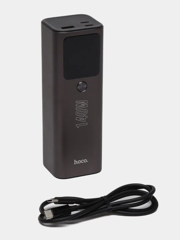 Потужний зовнішній акумулятор Power Bank Hoco Electric PD140W 25000mAh Q17 | 1USB/2Type-C, QC/PD3.1, 140W/5A| для ноутбука, телефону