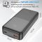 Hoco J119A-20000 mAh Швидка зарядка(З двома кабелями Lightning, Type-C та двома виходами USB , Type-C) Чорний