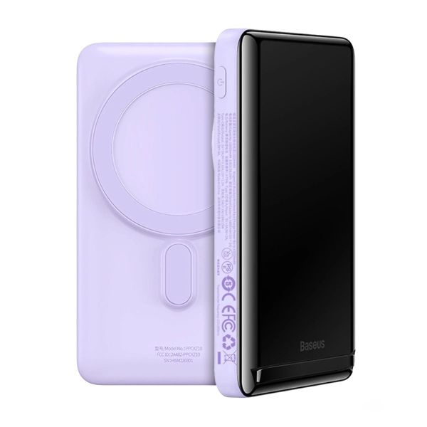 Baseus Magnetic Bracket 10000 mAh 20W (Qi 15W) (PPCX080005) Purle