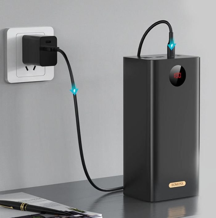 Romoss PEA60 60000 mAh 3USB+Type-C, PD/QC, 22.5W 5A black