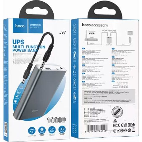 Hoco J97 UPS 10000 mAh 18W Metal Gray [101353]