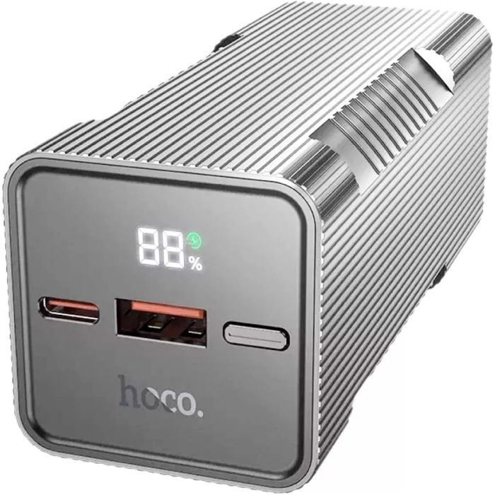 Hoco Q15 Flashlight 10000 mAh 22.5W Metal Gray [101322]