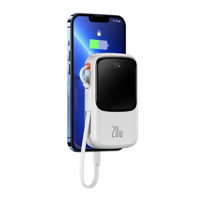 Baseus Qpow Pro 10000 mAh 20W PPQD020002 білий