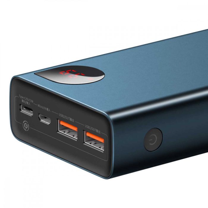 Baseus Adaman Metal Digital Display Quick Charge 20000 mAh 65W Blue (PPIMDA-D03)